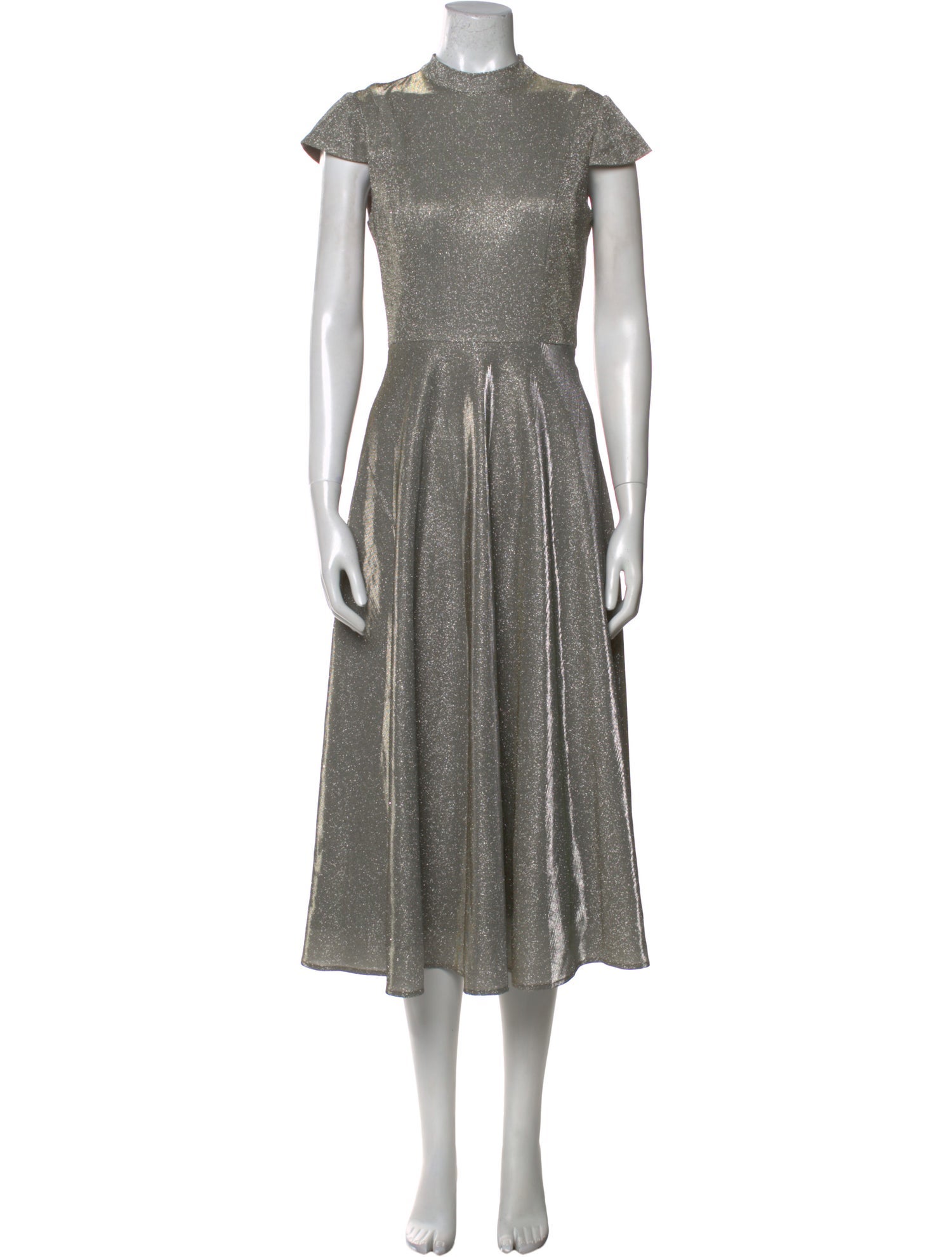 Ieena for Mac Duggal Mock Neck Long Dress