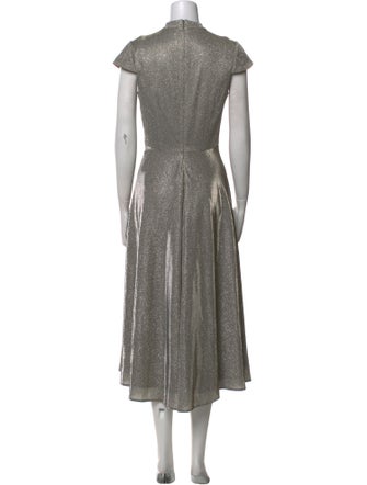 Ieena for Mac Duggal Mock Neck Long Dress