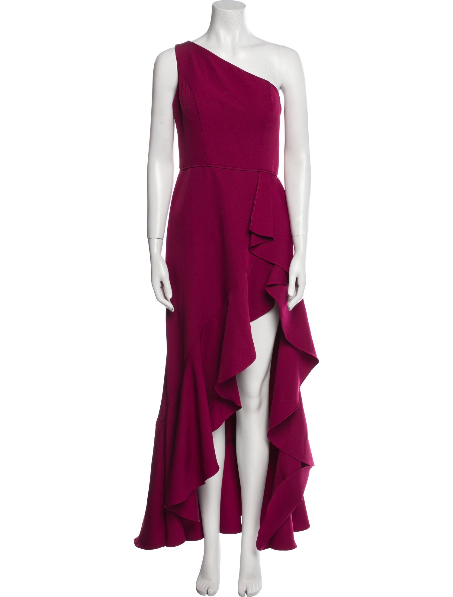 Ieena for Mac Duggal One-Shoulder Long Dress