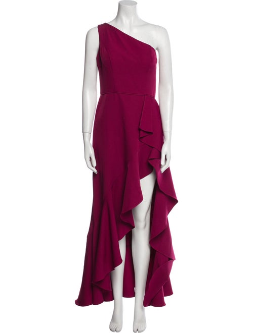 Ieena for Mac Duggal One-Shoulder Long Dress
