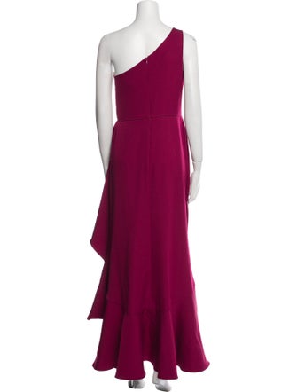 Ieena for Mac Duggal One-Shoulder Long Dress