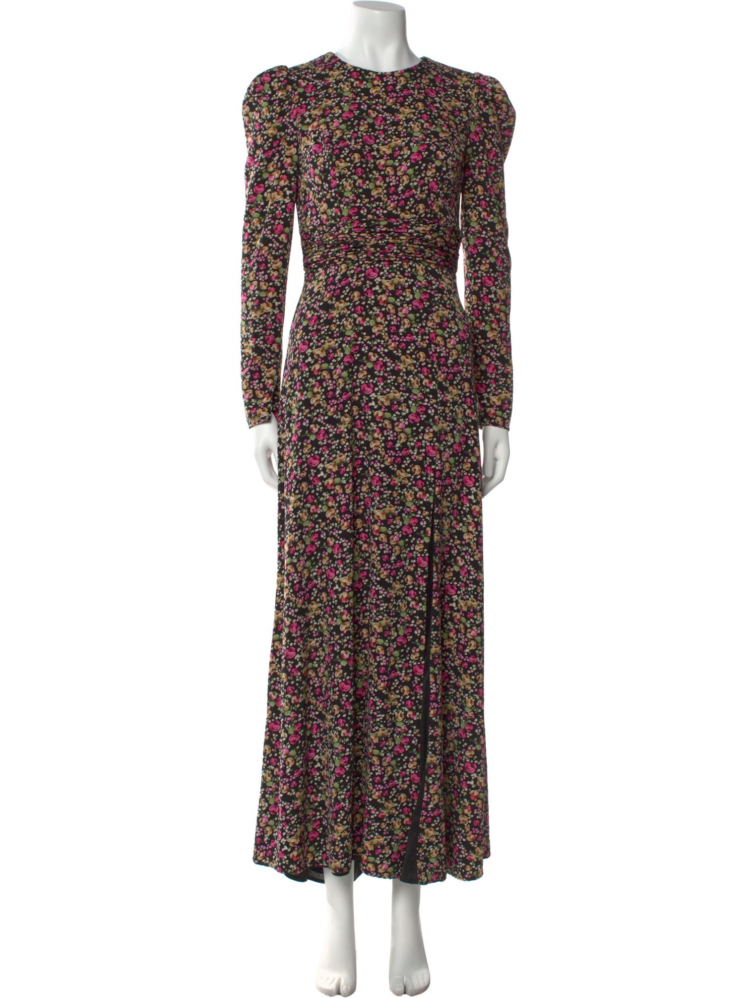 Ieena for Mac Duggal Floral Print Long Dress