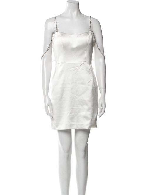 Ieena for Mac Duggal Square Neckline Mini Dress