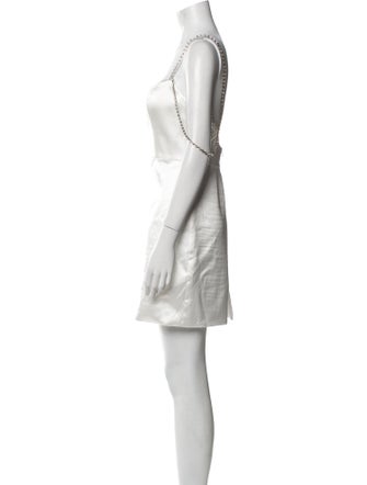 Ieena for Mac Duggal Square Neckline Mini Dress