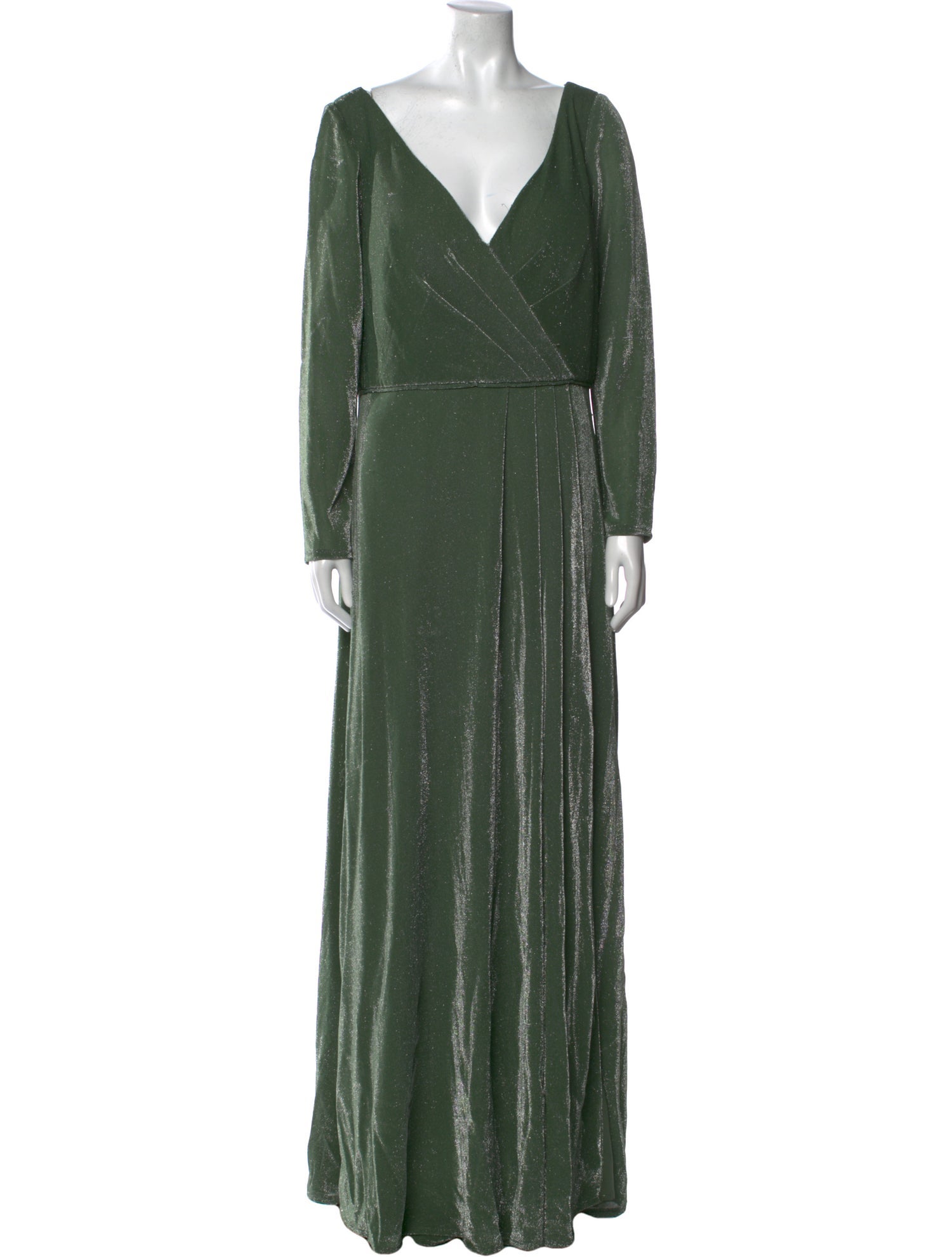 Ieena for Mac Duggal V-Neck Long Dress