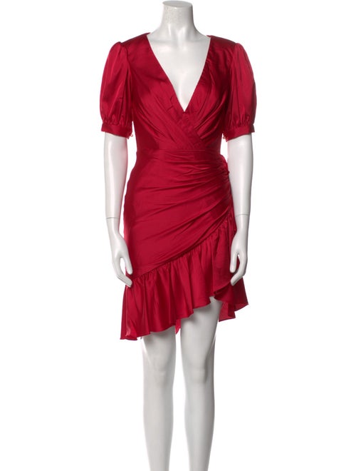 Ieena for Mac Duggal V-Neck Mini Dress