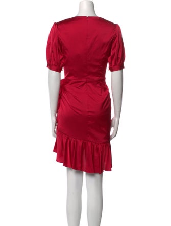 Ieena for Mac Duggal V-Neck Mini Dress