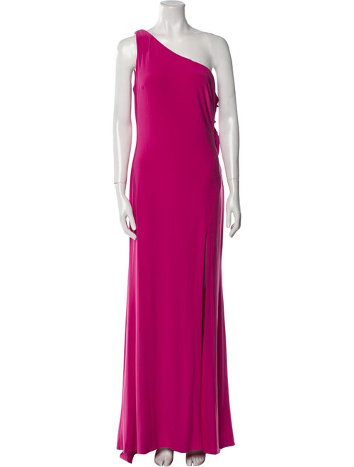 Ieena for Mac Duggal One-Shoulder Long Dress