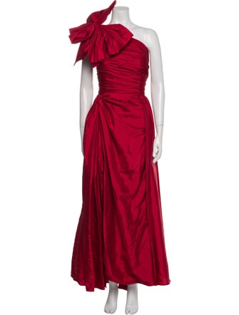 Ieena for Mac Duggal One-Shoulder Long Dress