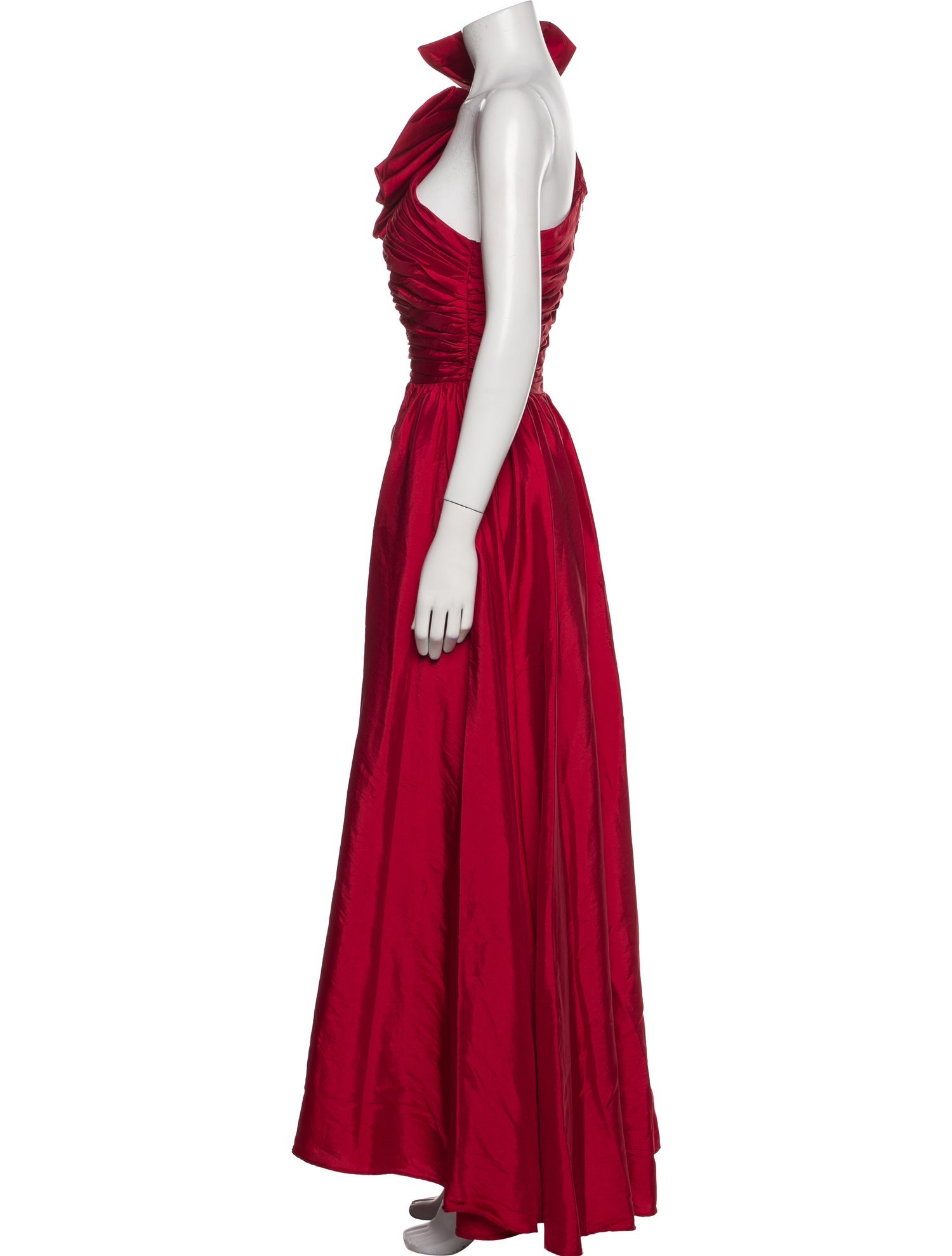 Ieena for Mac Duggal One-Shoulder Long Dress