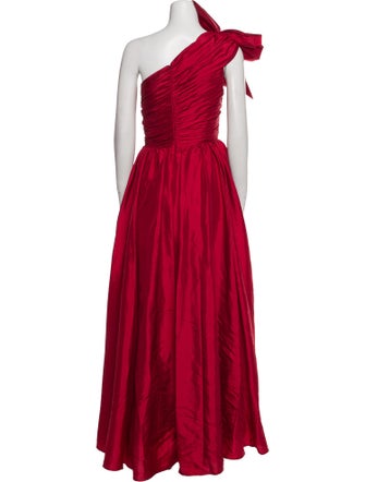 Ieena for Mac Duggal One-Shoulder Long Dress