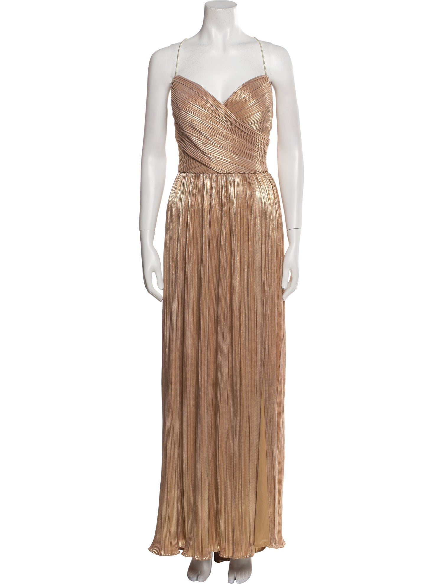 Ieena for Mac Duggal V-Neck Long Dress w/ Tags