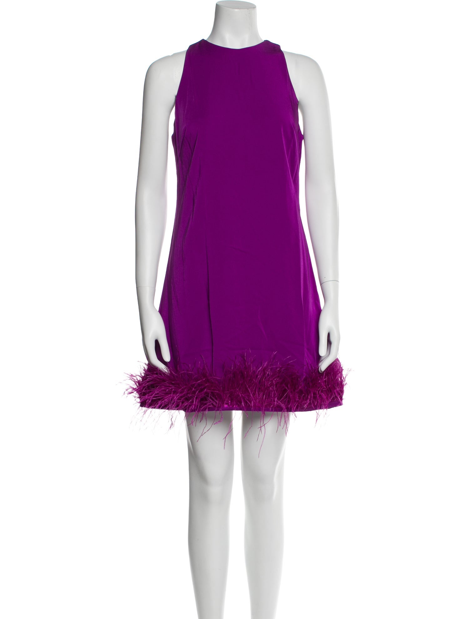 Ieena for Mac Duggal Crew Neck Mini Dress