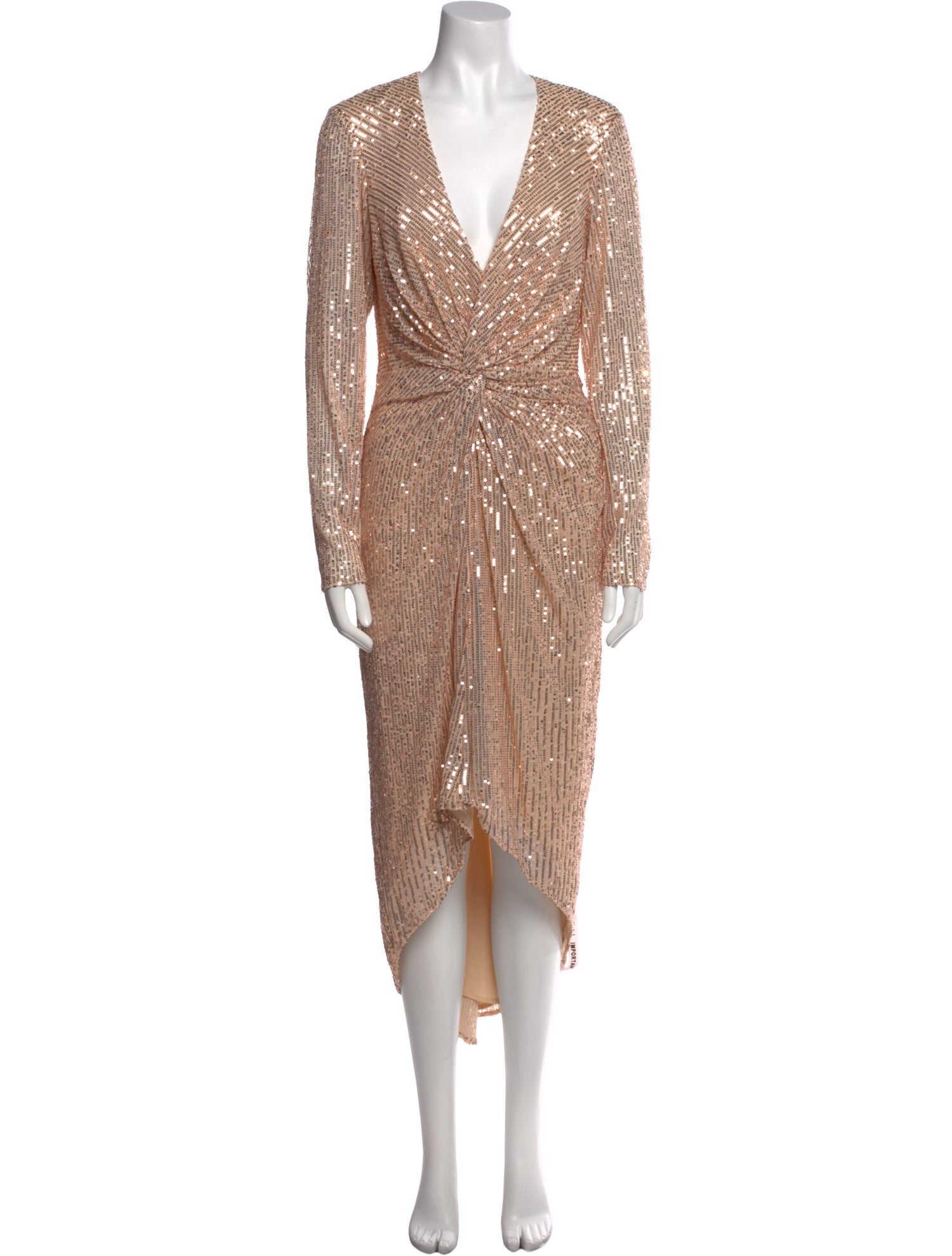 Ieena for Mac Duggal V-Neck Long Dress w/ Tags