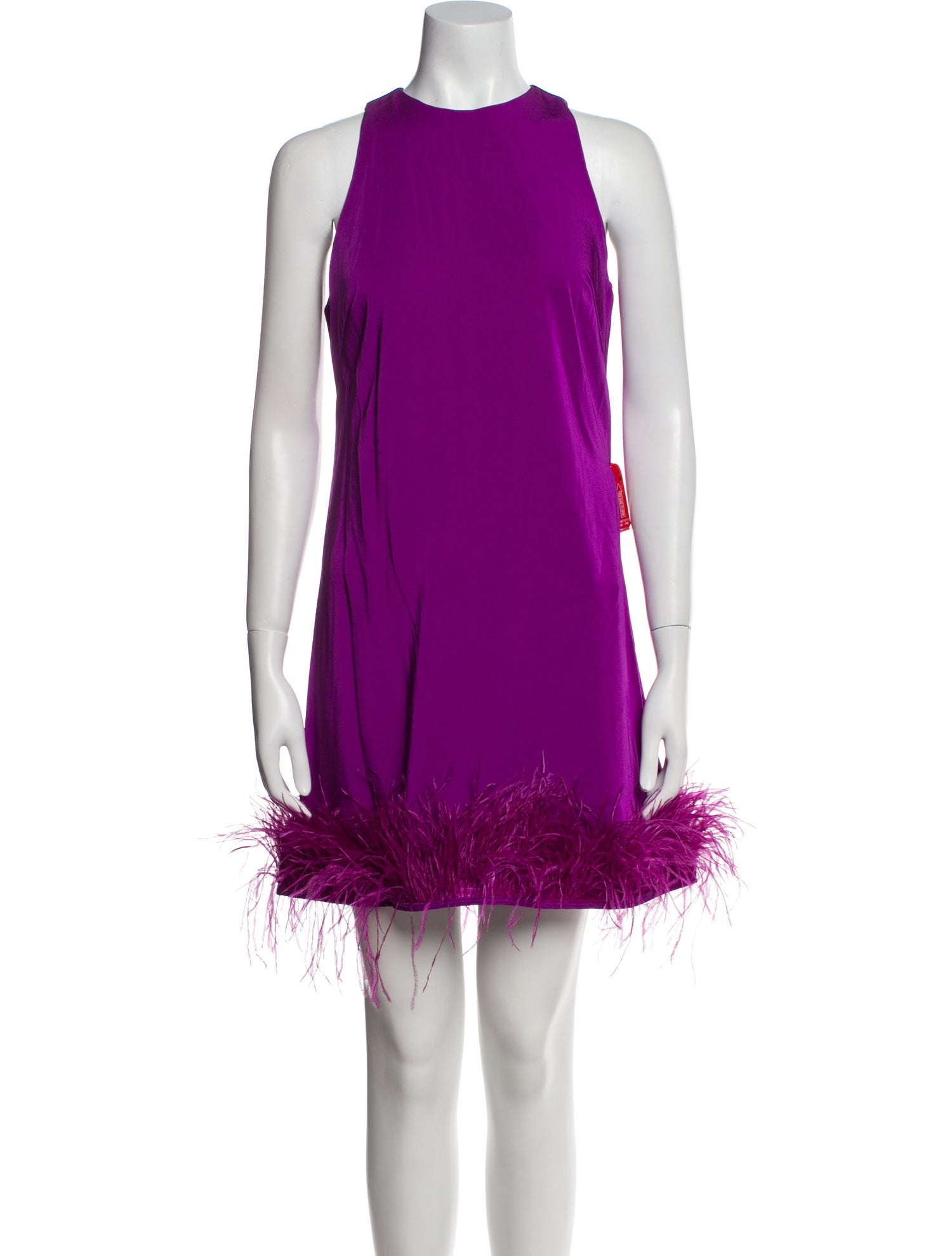 Ieena for Mac Duggal Crew Neck Mini Dress