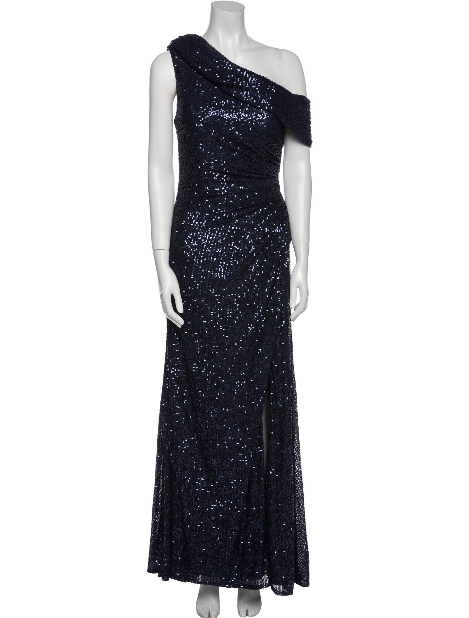 Ieena for Mac Duggal One-Shoulder Long Dress