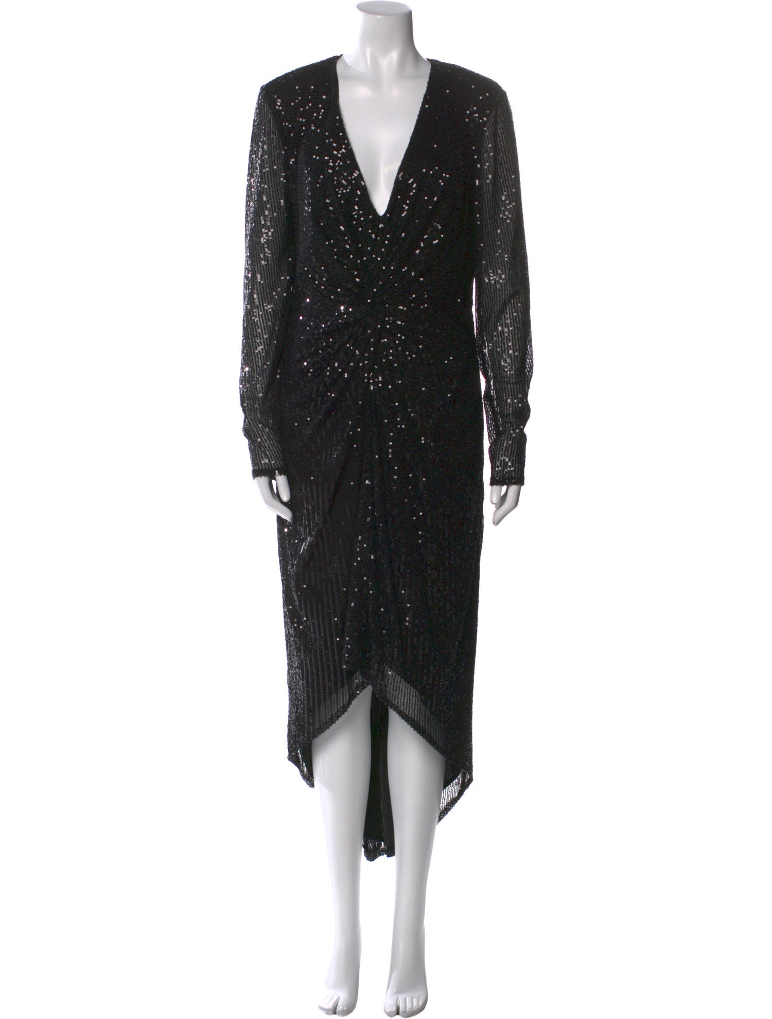 Ieena for Mac Duggal V-Neck Long Dress