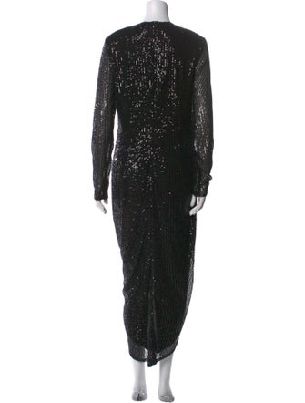 Ieena for Mac Duggal V-Neck Long Dress