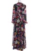 Ieena for Mac Duggal Floral Print Long Dress