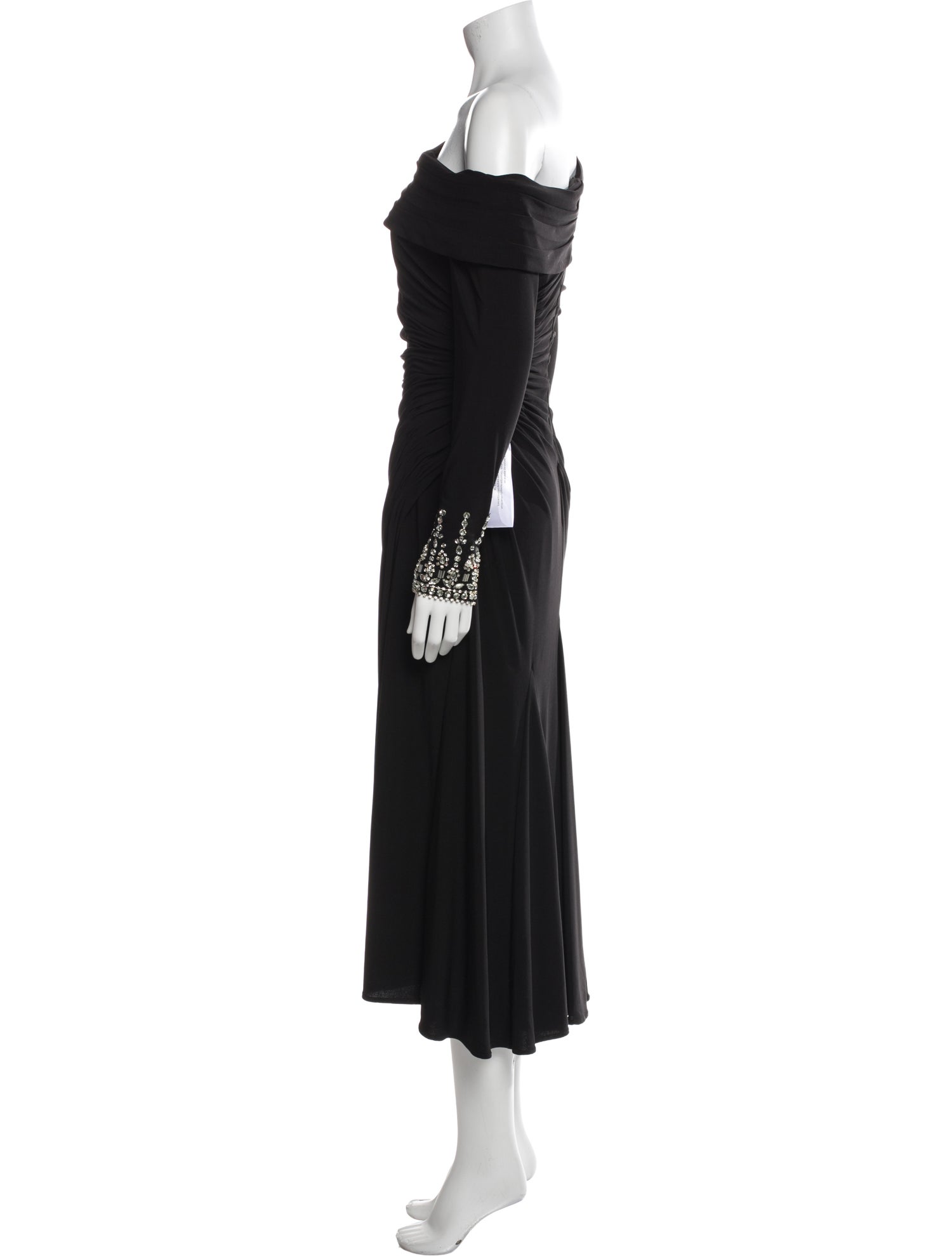 Ieena for Mac Duggal One-Shoulder Long Dress