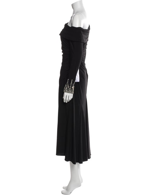 Ieena for Mac Duggal One-Shoulder Long Dress