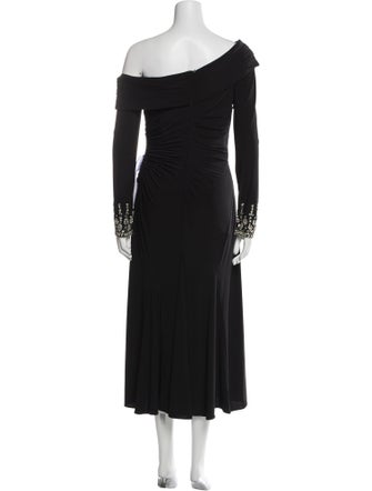 Ieena for Mac Duggal One-Shoulder Long Dress