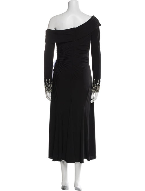 Ieena for Mac Duggal One-Shoulder Long Dress