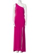Ieena for Mac Duggal One-Shoulder Long Dress