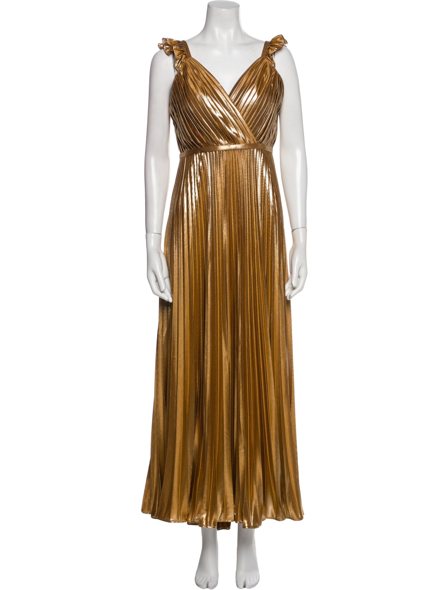 Ieena for Mac Duggal V-Neck Long Dress