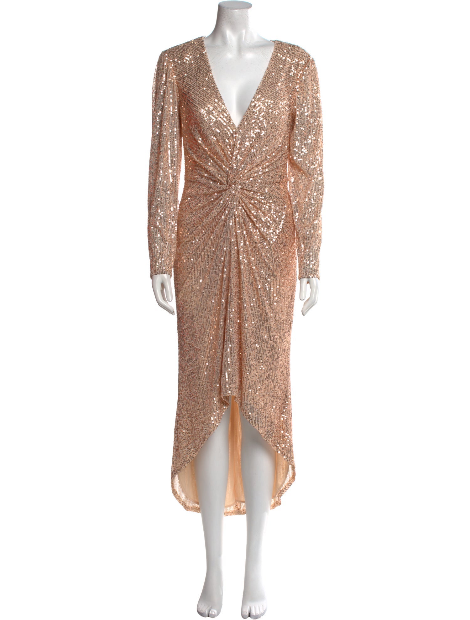 Ieena for Mac Duggal V-Neck Long Dress w/ Tags