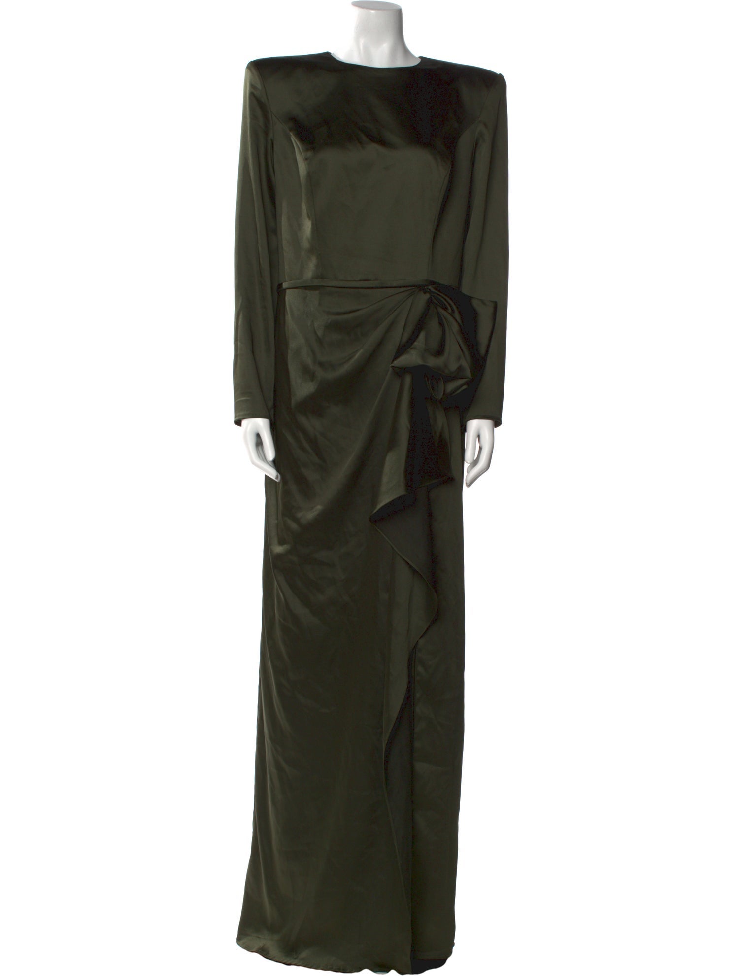 Ieena for Mac Duggal Scoop Neck Long Dress