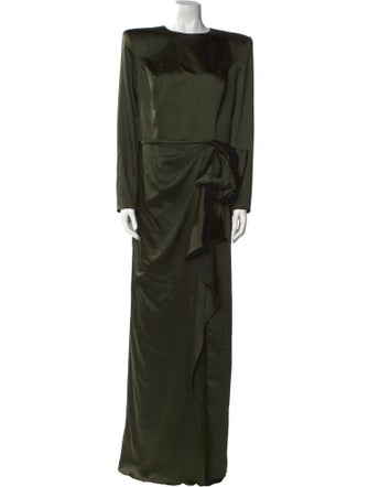 Ieena for Mac Duggal Scoop Neck Long Dress