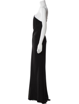 Ieena for Mac Duggal One-Shoulder Long Dress