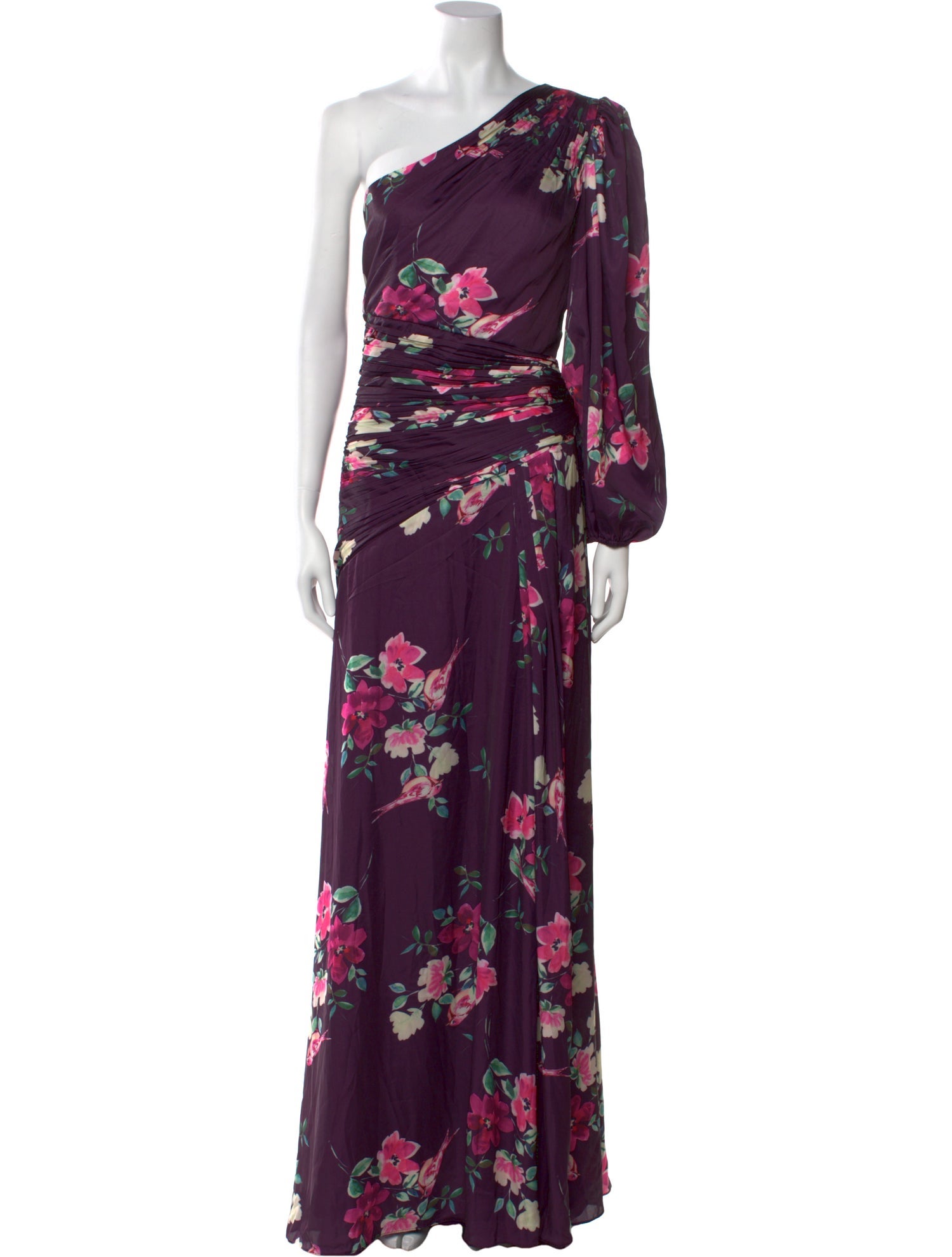 Ieena for Mac Duggal Floral Print Long Dress w/ Tags