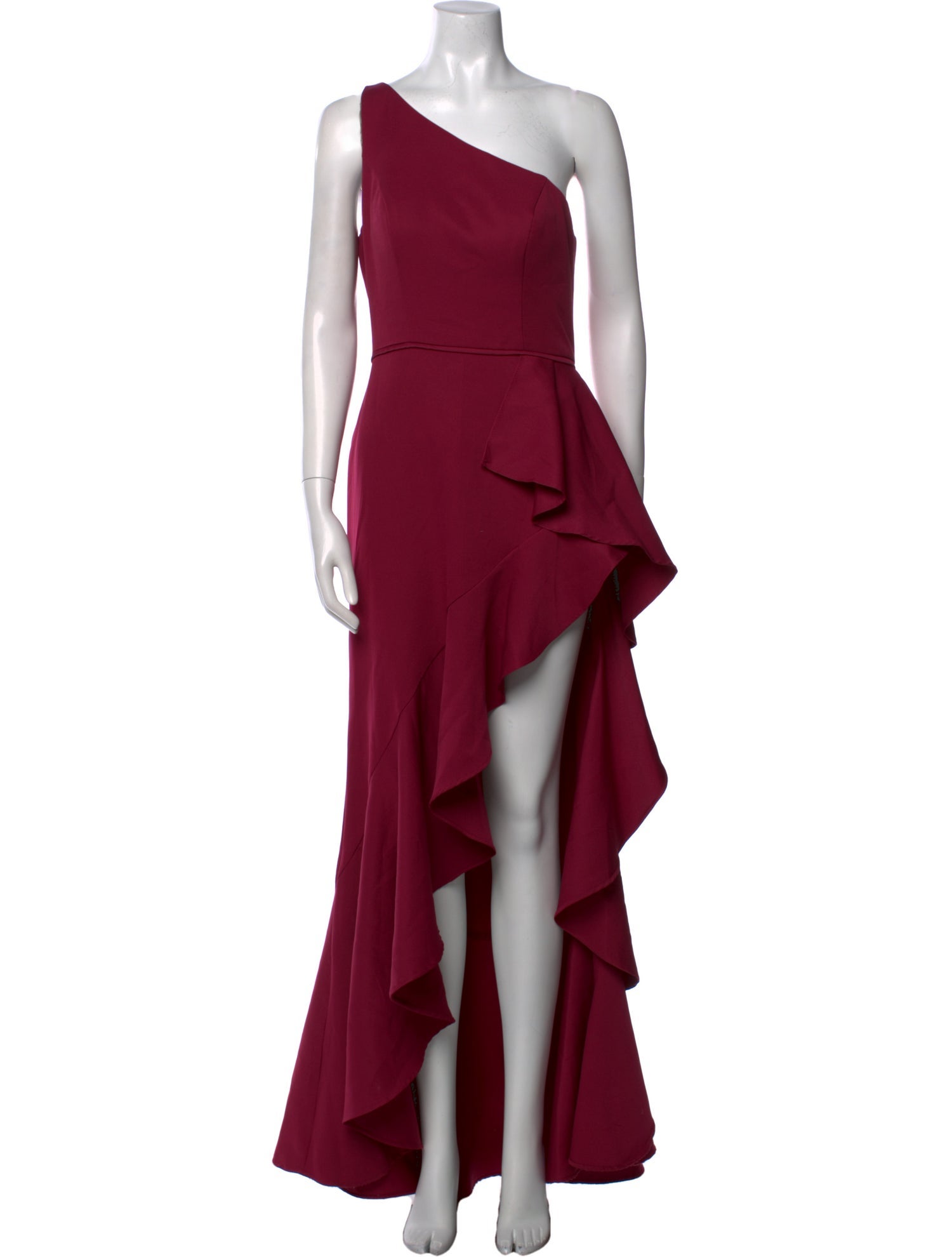 Ieena for Mac Duggal One-Shoulder Long Dress