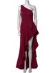 Ieena for Mac Duggal One-Shoulder Long Dress