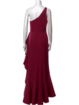 Ieena for Mac Duggal One-Shoulder Long Dress