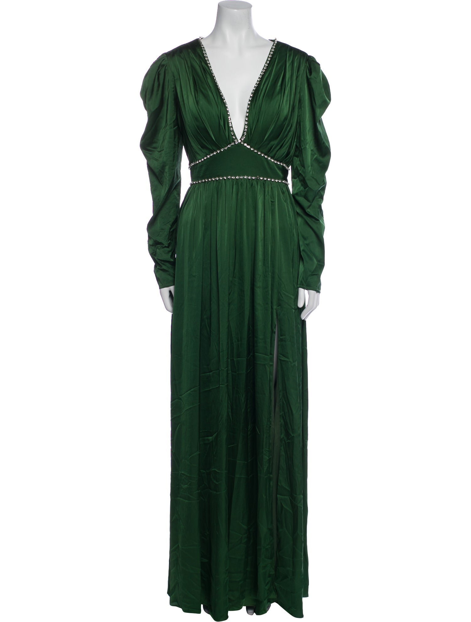 Ieena for Mac Duggal V-Neck Long Dress