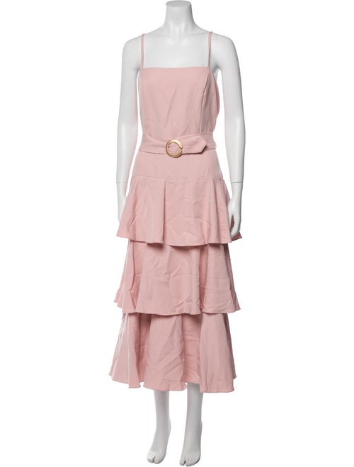 Ieena for Mac Duggal Square Neckline Long Dress