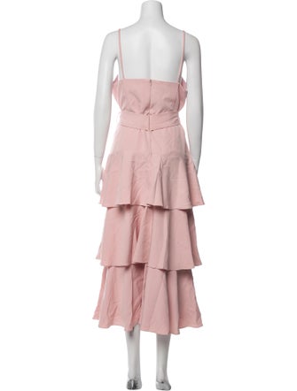 Ieena for Mac Duggal Square Neckline Long Dress