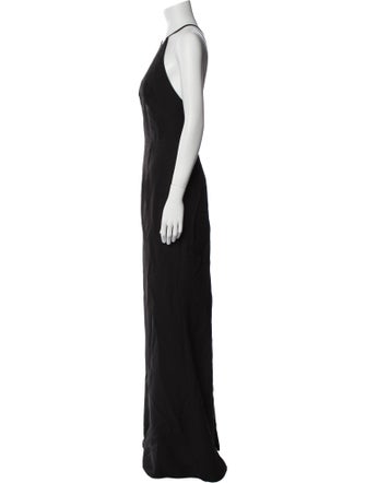 Ieena for Mac Duggal Halterneck Long Dress