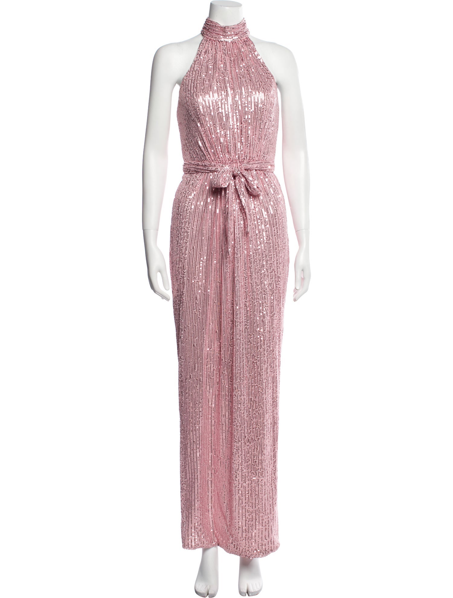 Ieena for Mac Duggal Halterneck Long Dress