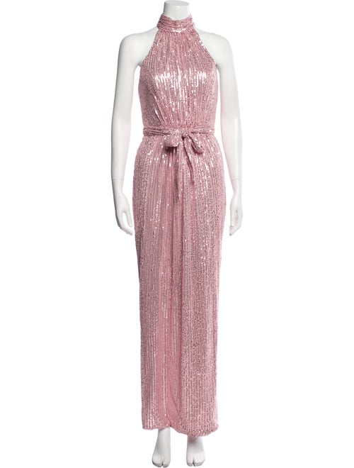 Ieena for Mac Duggal Halterneck Long Dress