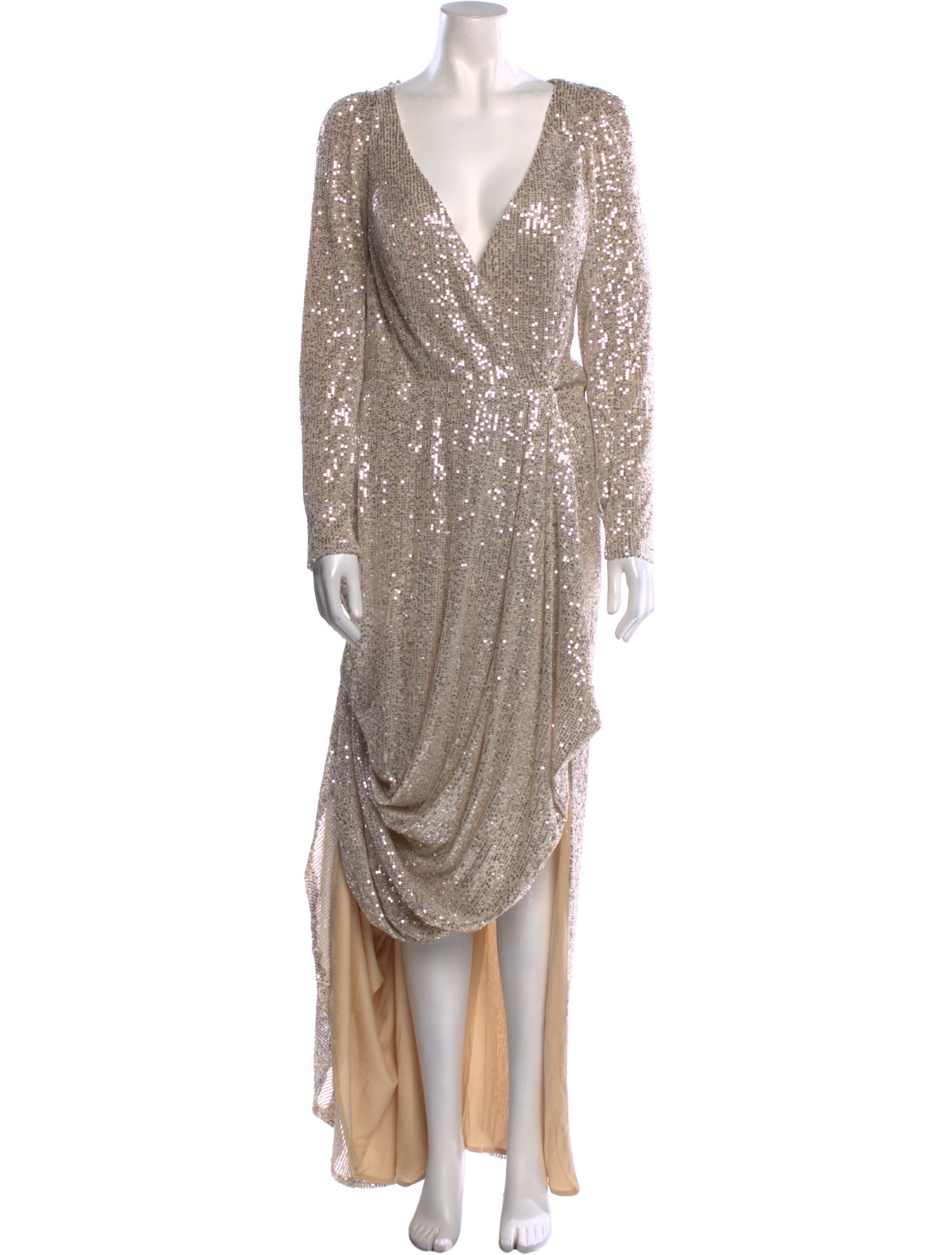 Ieena for Mac Duggal V-Neck Long Dress w/ Tags