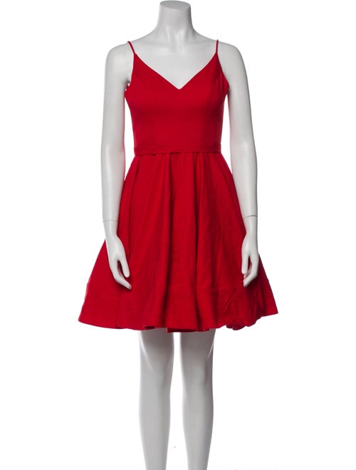 Ieena for Mac Duggal V-Neck Mini Dress