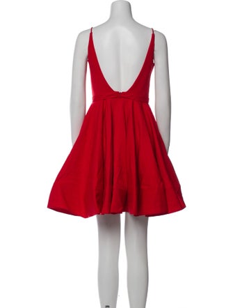 Ieena for Mac Duggal V-Neck Mini Dress