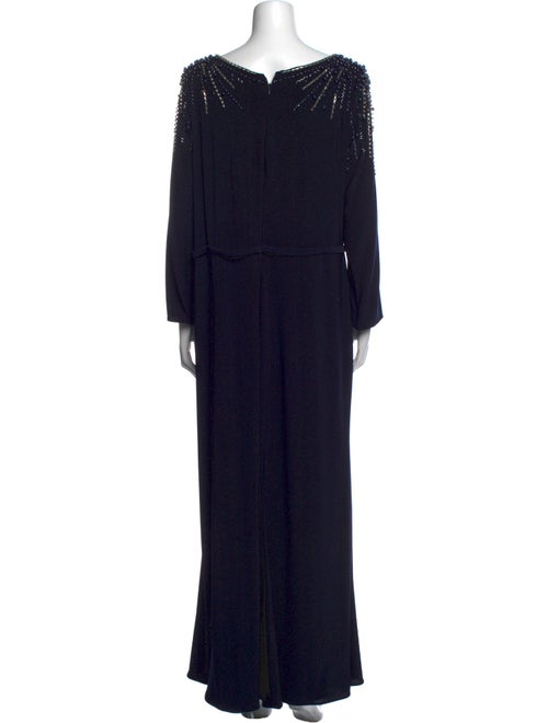 Ieena for Mac Duggal V-Neck Long Dress