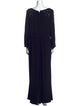 Ieena for Mac Duggal V-Neck Long Dress
