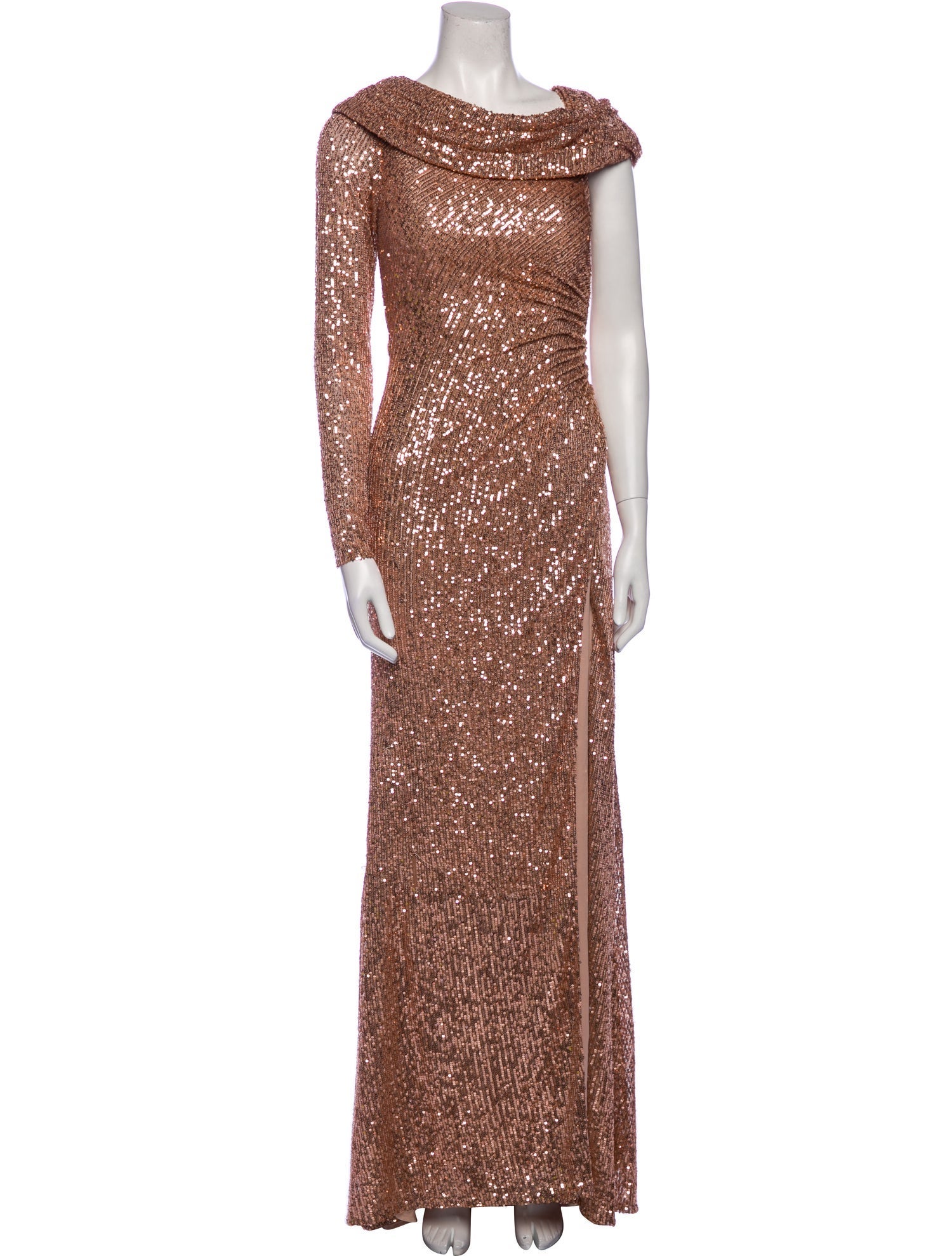 Ieena for Mac Duggal Cowl Neck Long Dress w/ Tags