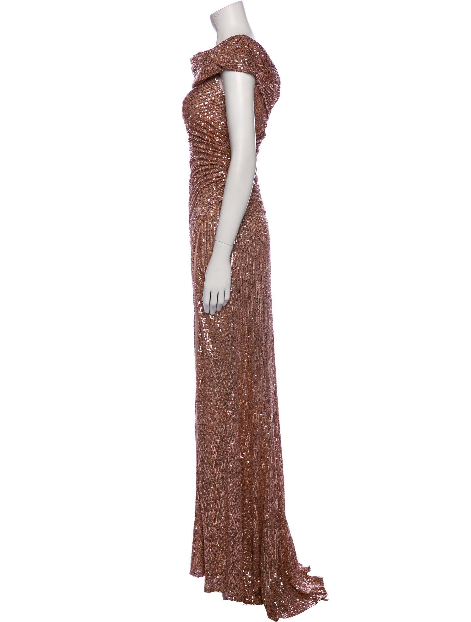 Ieena for Mac Duggal Cowl Neck Long Dress w/ Tags